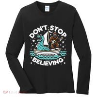 Believe In Yourself & Mythical Creatures Bigfoot Loch Ness Women's Long Sleeve Shirt thumb 0