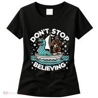 Believe In Yourself & Mythical Creatures Bigfoot Loch Ness Women's T-Shirt thumb 0