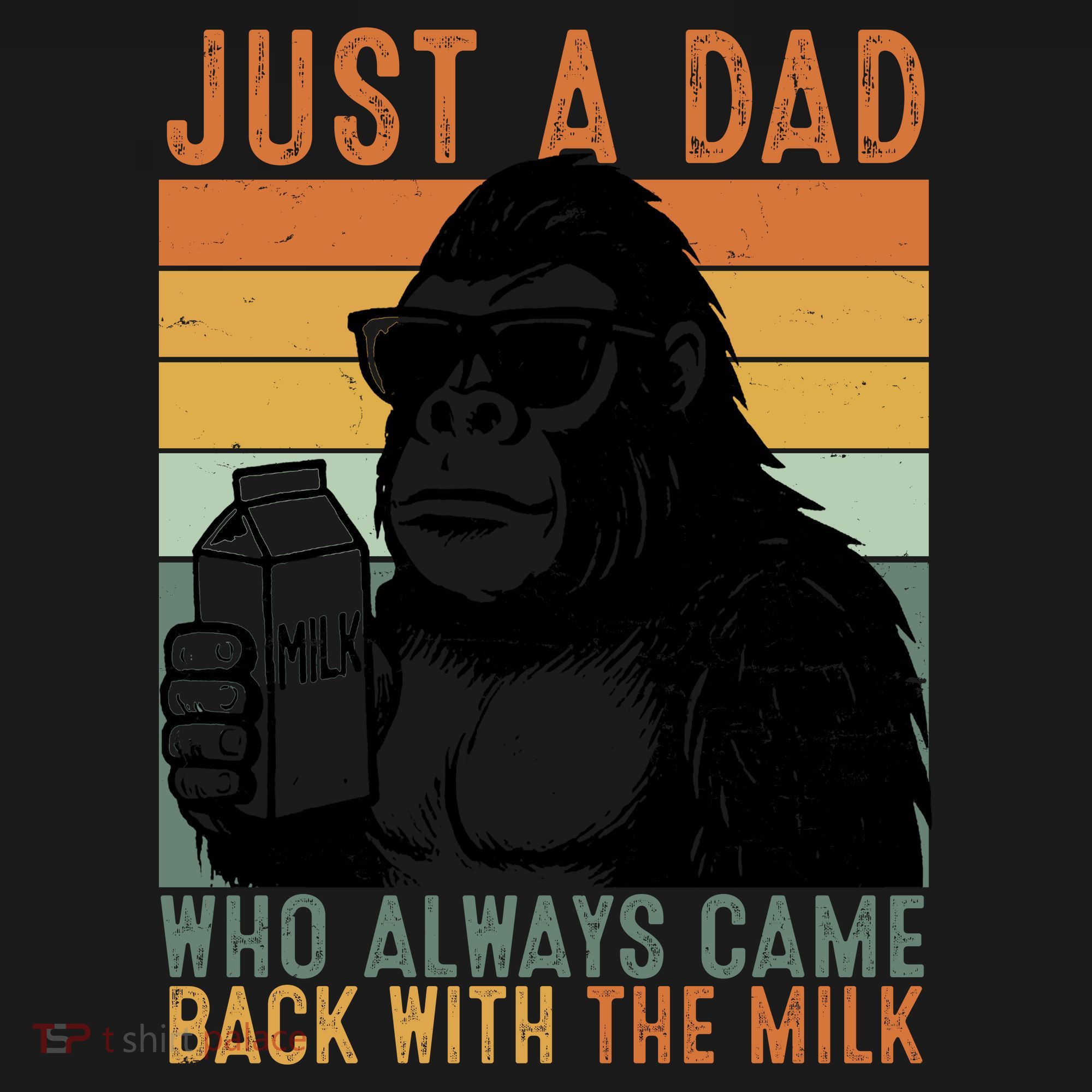 Bigfoot Just A Dad Who Always Came Back With The Milk Doggie Tank