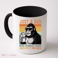 Bigfoot Just A Dad Who Always Came Back With The Milk Coffee Mug thumb 0