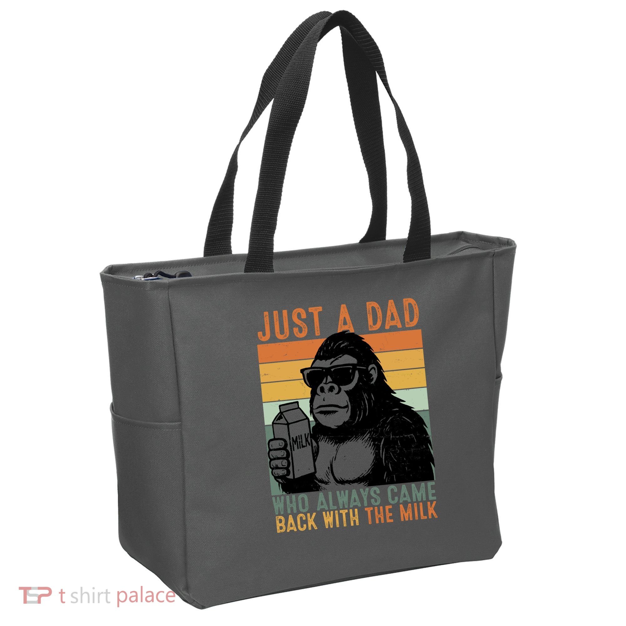 Bigfoot Just A Dad Who Always Came Back With The Milk Tote Bag