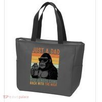 Bigfoot Just A Dad Who Always Came Back With The Milk Tote Bag thumb 3