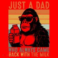 Bigfoot Just A Dad Who Always Came Back With The Milk Santa Hat thumb 1