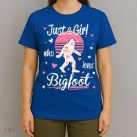 Bigfoot Just A Girl Who Loves Bigfoot T-Shirt thumb 4