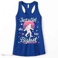 Bigfoot Just A Girl Who Loves Bigfoot Women's Tank Top thumb 0