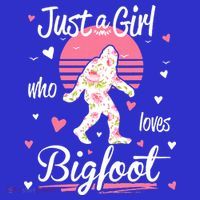 Bigfoot Just A Girl Who Loves Bigfoot Women's Tank Top thumb 5