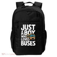 Bus Just A Who Loves Buses Cool Gift Backpack thumb 0