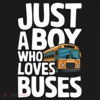Bus Just A Who Loves Buses Cool Gift Bucket Hat thumb 4