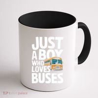Bus Just A Who Loves Buses Cool Gift Coffee Mug thumb 1