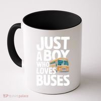 Bus Just A Who Loves Buses Cool Gift Coffee Mug thumb 0