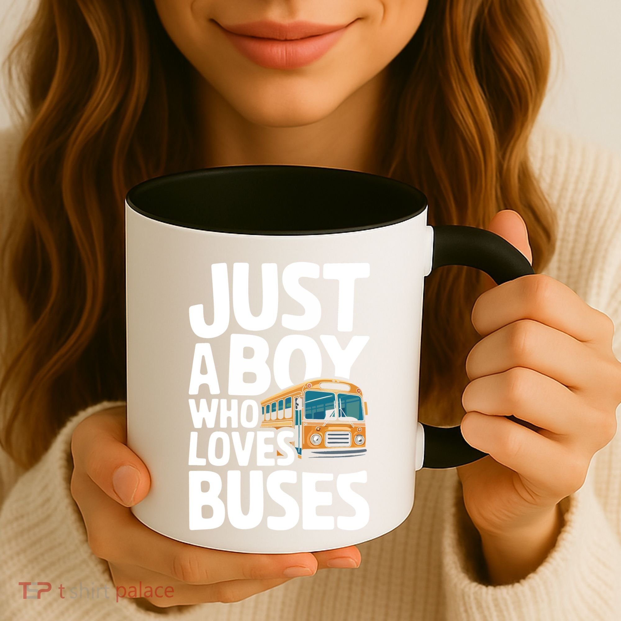 Bus Just A Who Loves Buses Cool Gift Coffee Mug