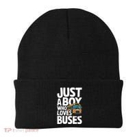 Bus Just A Who Loves Buses Cool Gift Beanie thumb 0