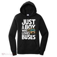 Bus Just A Who Loves Buses Cool Gift Women's Hoodie thumb 0