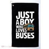 Bus Just A Who Loves Buses Cool Gift Golf Towel thumb 0