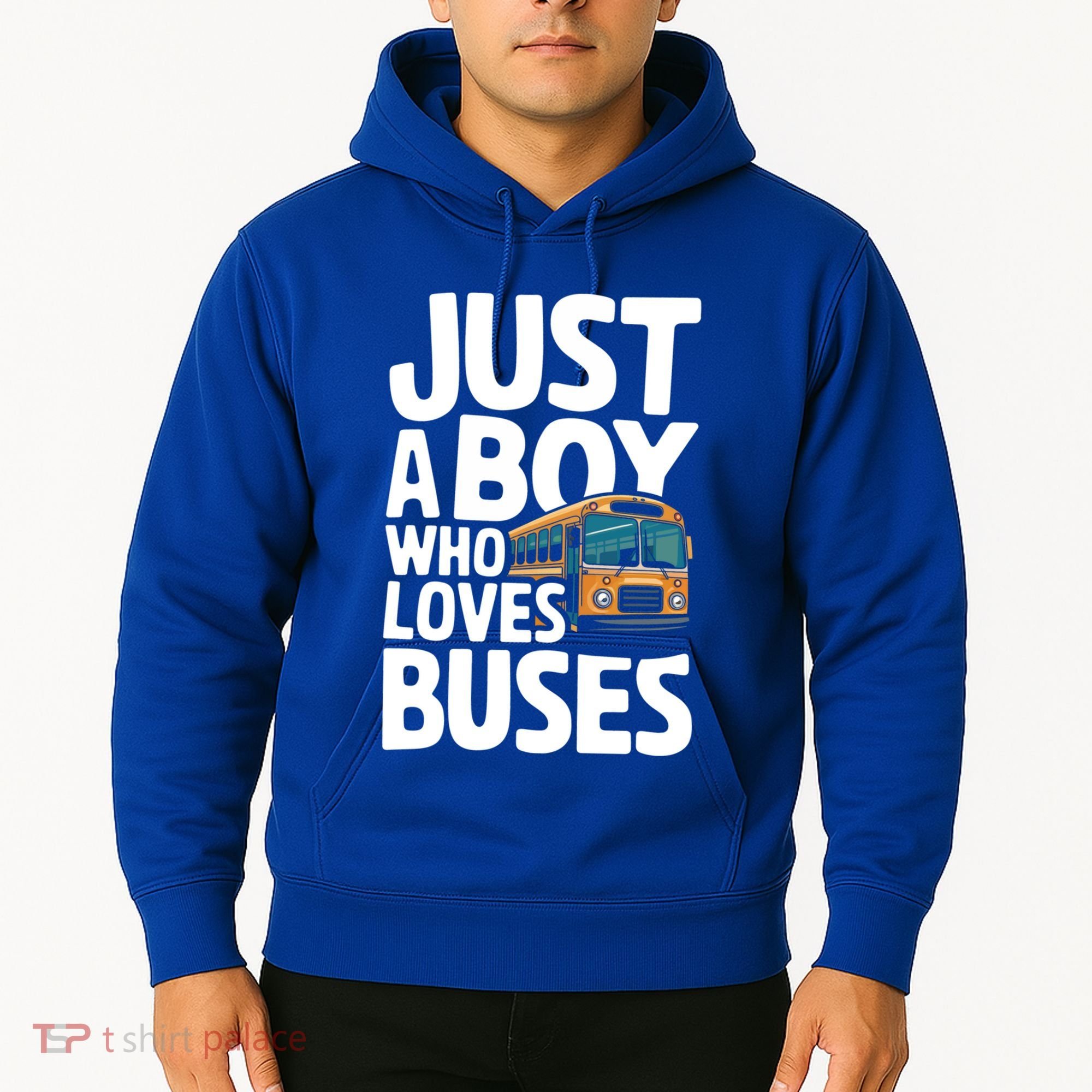 Bus Just A Who Loves Buses Cool Gift Hoodie
