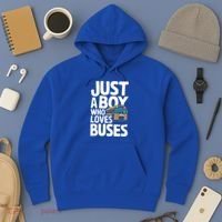 Bus Just A Who Loves Buses Cool Gift Hoodie thumb 3
