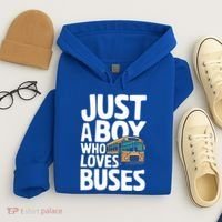 Bus Just A Who Loves Buses Cool Gift Hoodie thumb 4
