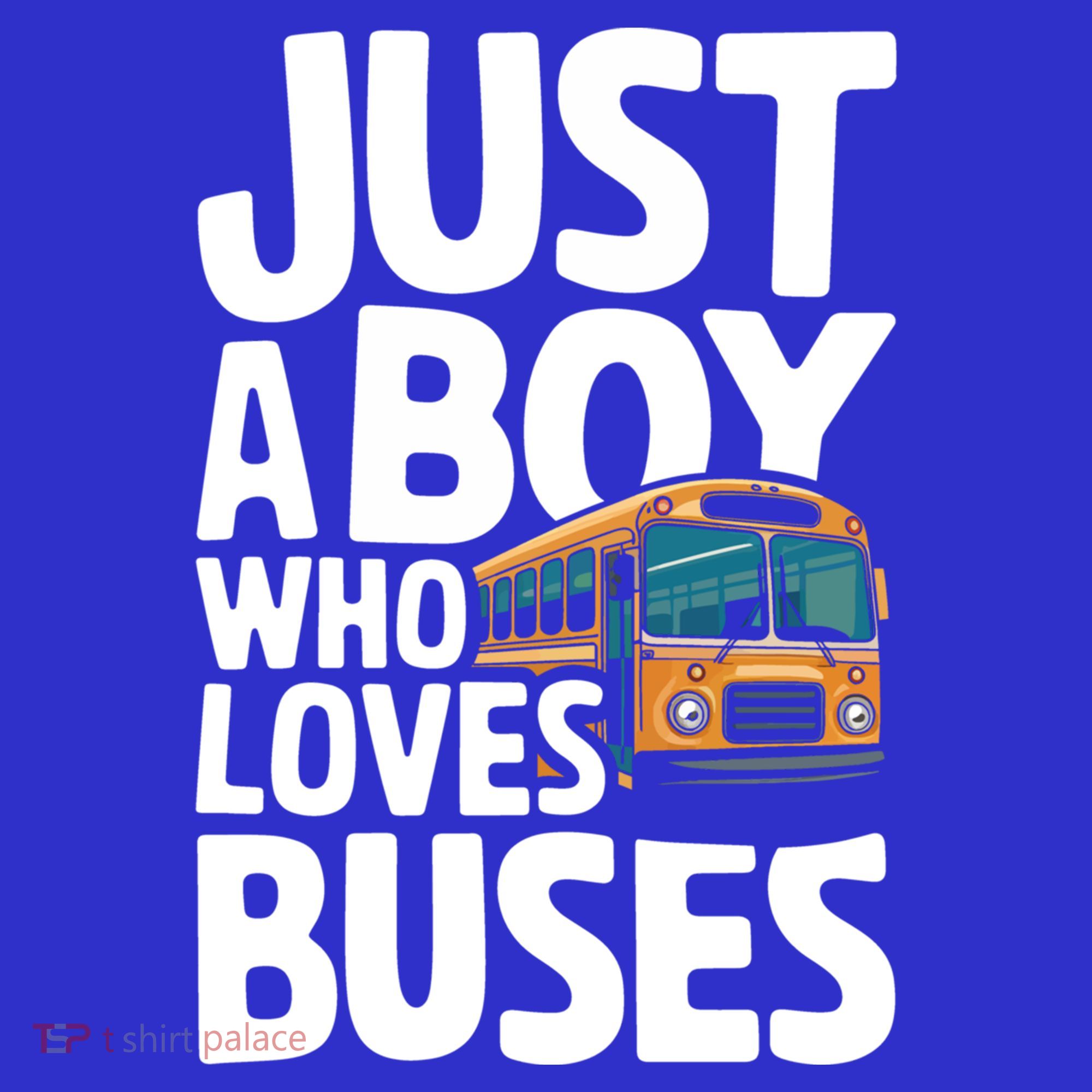 Bus Just A Who Loves Buses Cool Gift Long Sleeve Shirt