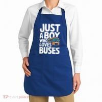 Bus Just A Who Loves Buses Cool Gift Apron thumb 2