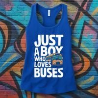 Bus Just A Who Loves Buses Cool Gift Women's Tank Top thumb 3