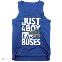 Bus Just A Who Loves Buses Cool Gift Tank Top thumb 0