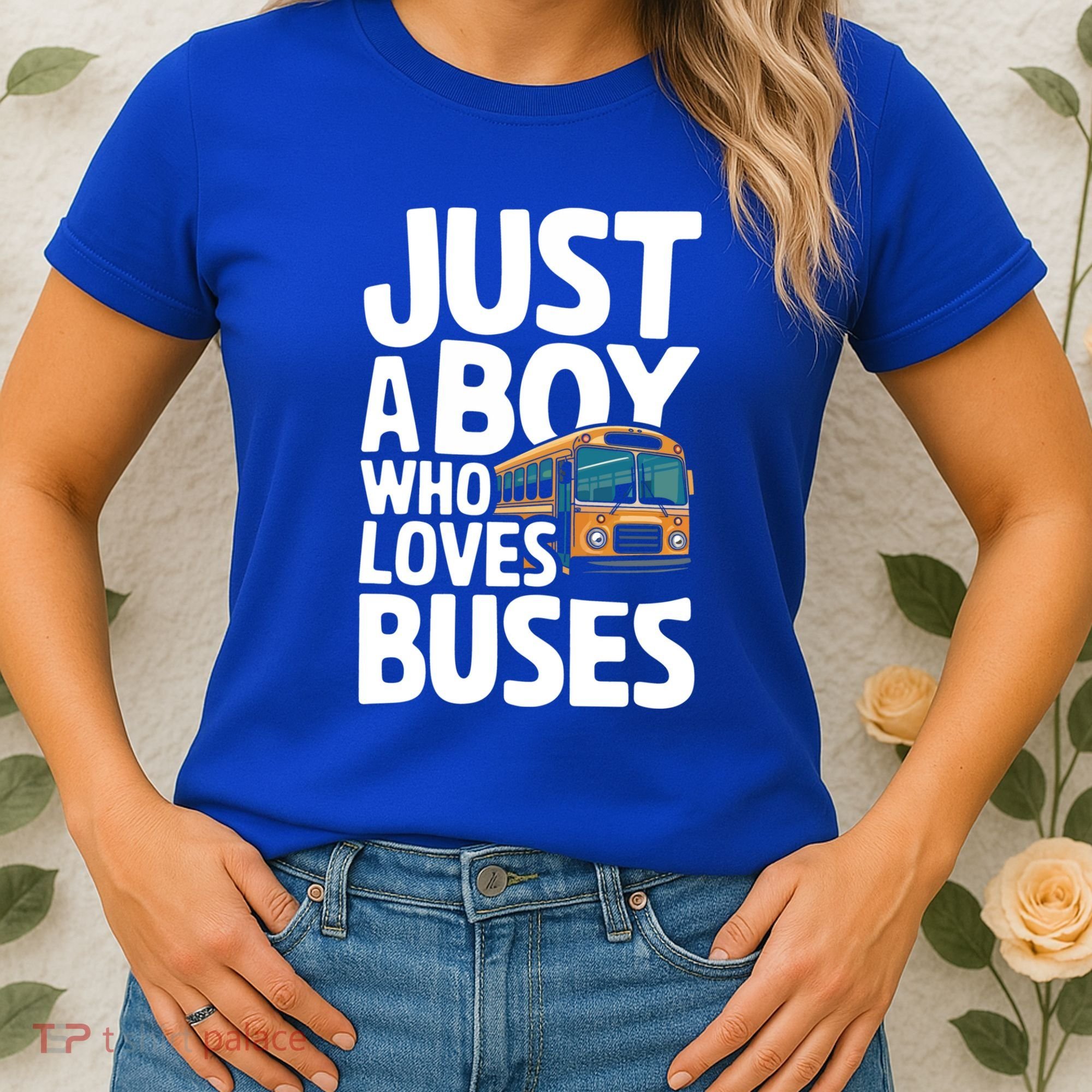 Bus Just A Who Loves Buses Cool Gift Women's T-Shirt