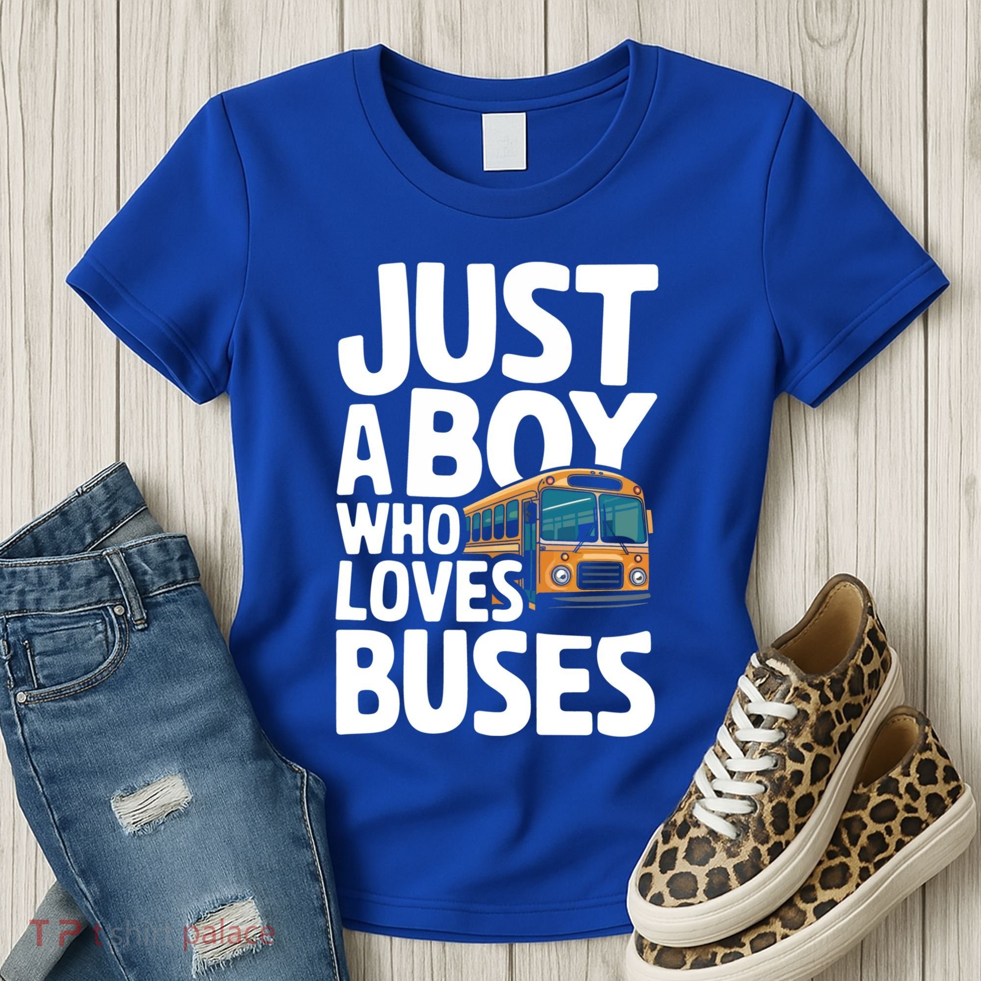 Bus Just A Who Loves Buses Cool Gift Women's T-Shirt
