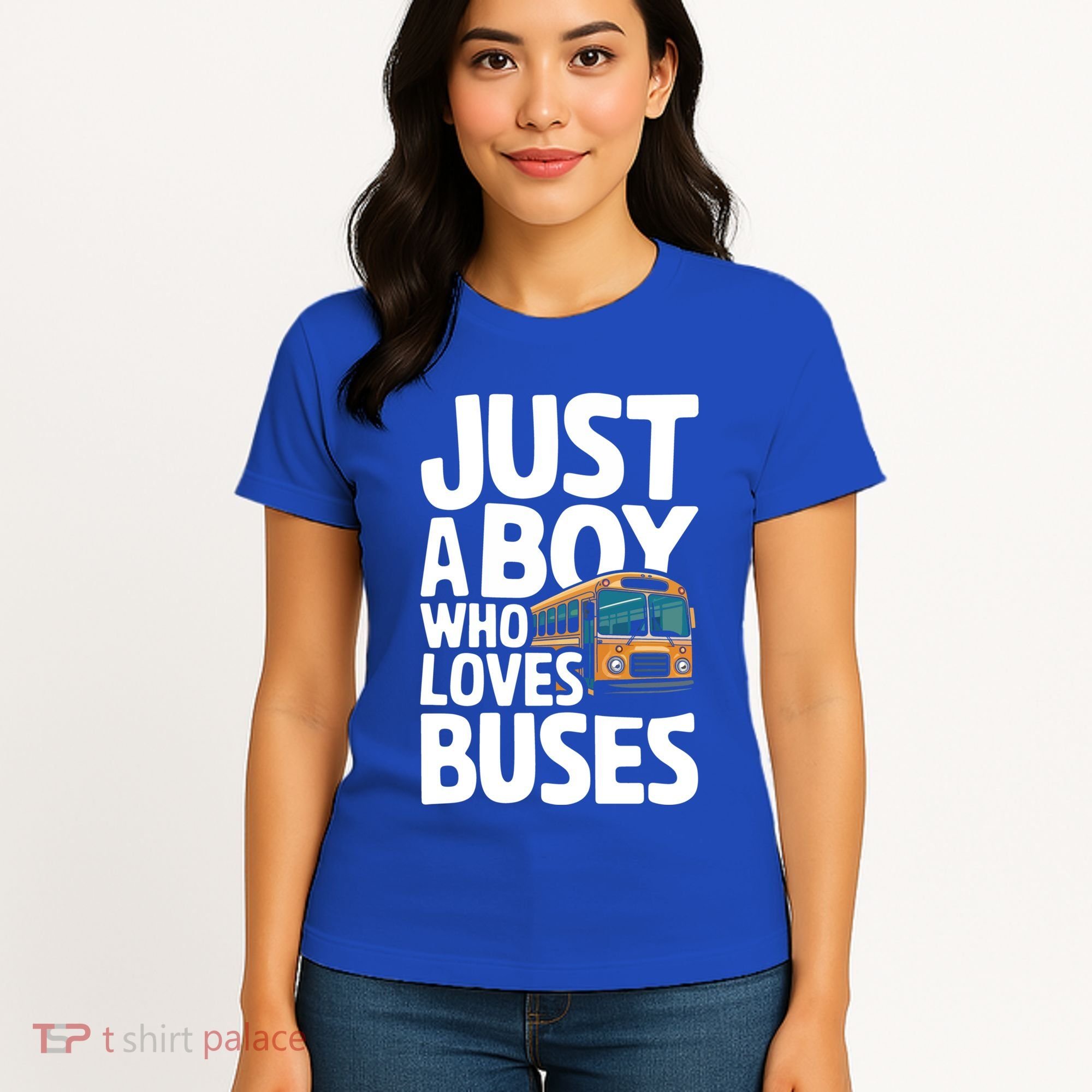 Bus Just A Who Loves Buses Cool Gift Women's T-Shirt