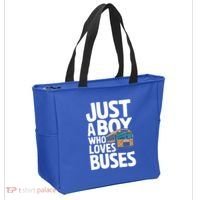 Bus Just A Who Loves Buses Cool Gift Tote Bag thumb 2