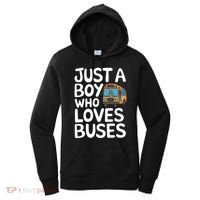 Bus Just A Who Loves Buses Gift Women's Hoodie thumb 0