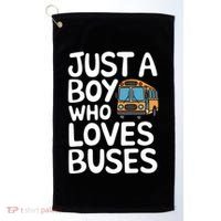 Bus Just A Who Loves Buses Gift Golf Towel thumb 0