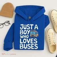 Bus Just A Who Loves Buses Gift Hoodie thumb 4