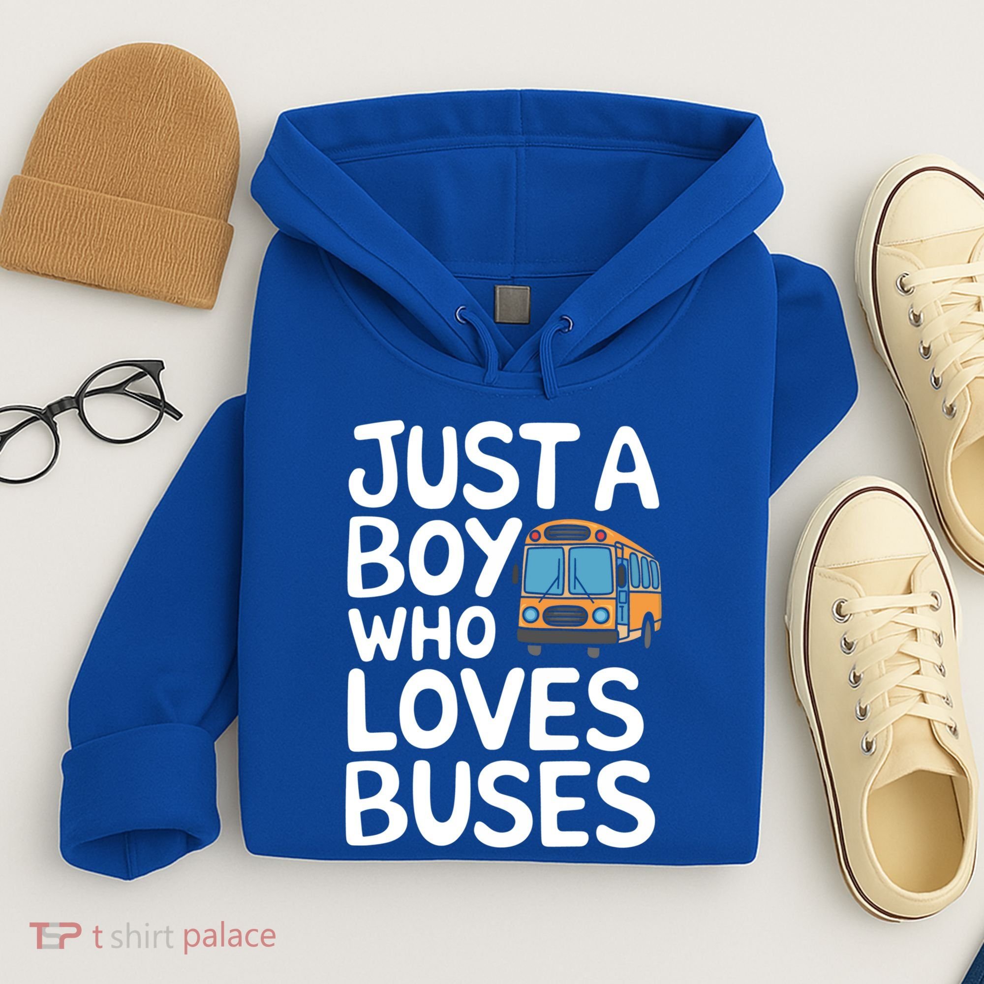 Bus Just A Who Loves Buses Gift Hoodie