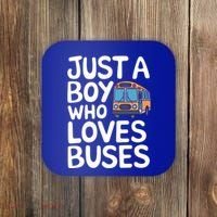 Bus Just A Who Loves Buses Gift Coaster thumb 0