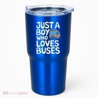 Bus Just A Who Loves Buses Gift Tumbler thumb 0