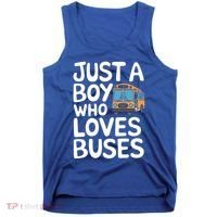 Bus Just A Who Loves Buses Gift Tank Top thumb 0