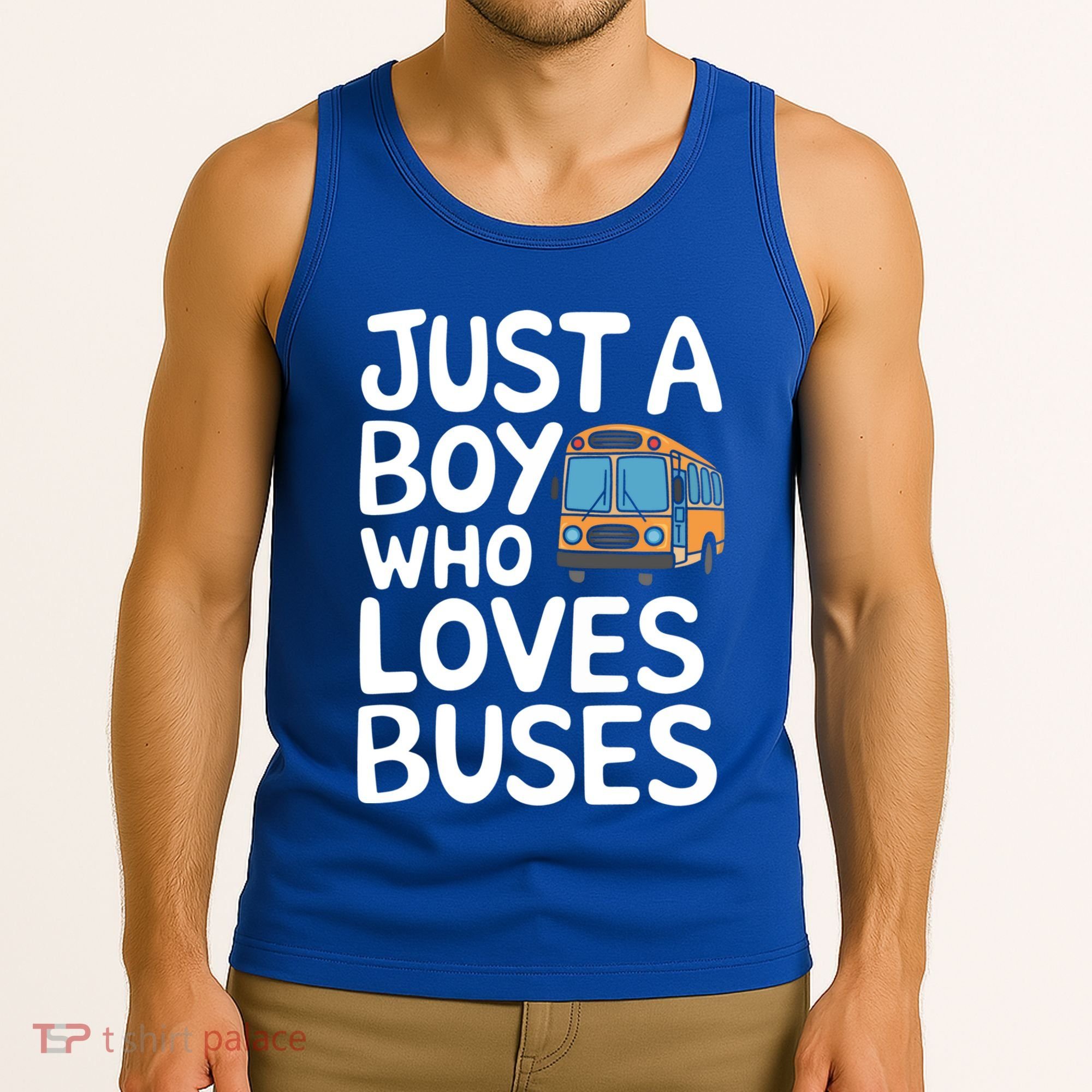 Bus Just A Who Loves Buses Gift Tank Top