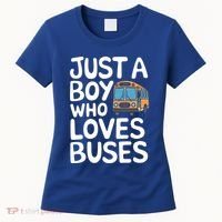 Bus Just A Who Loves Buses Gift Women's T-Shirt thumb 0
