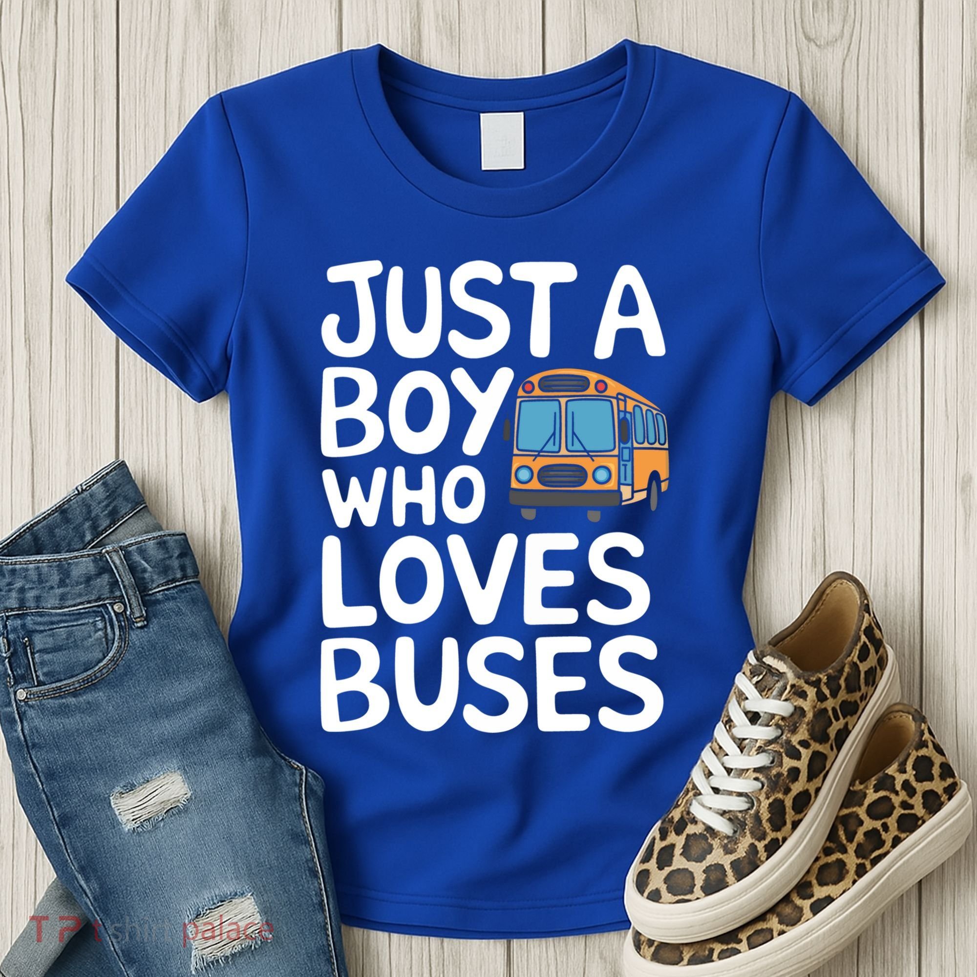 Bus Just A Who Loves Buses Gift Women's T-Shirt