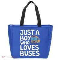 Bus Just A Who Loves Buses Gift Tote Bag thumb 0