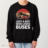 Bus Just A Who Loves Buses Cool Gift Women's Sweatshirt thumb 0