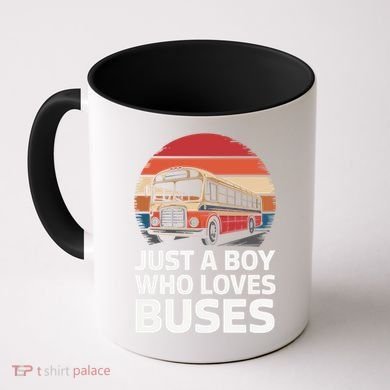 Bus Just A Who Loves Buses Cool Gift Coffee Mug