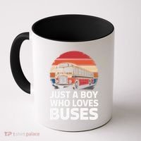 Bus Just A Who Loves Buses Cool Gift Coffee Mug thumb 0
