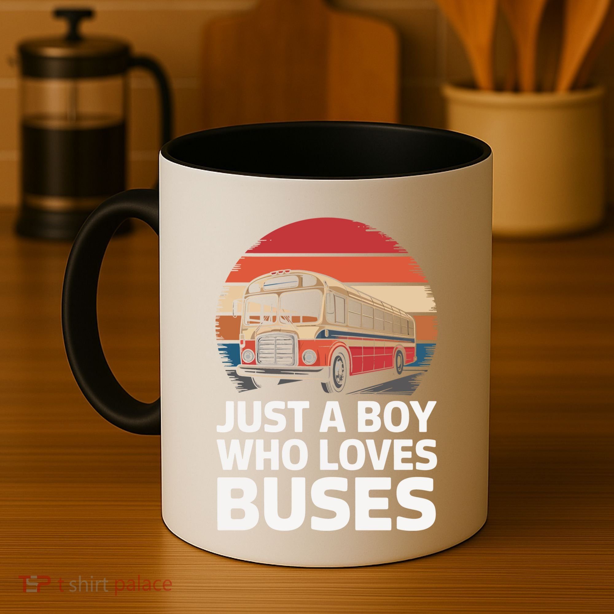 Bus Just A Who Loves Buses Cool Gift Coffee Mug