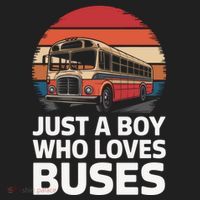 Bus Just A Who Loves Buses Cool Gift Hat thumb 2