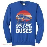 Bus Just A Who Loves Buses Cool Gift Sweatshirt thumb 0