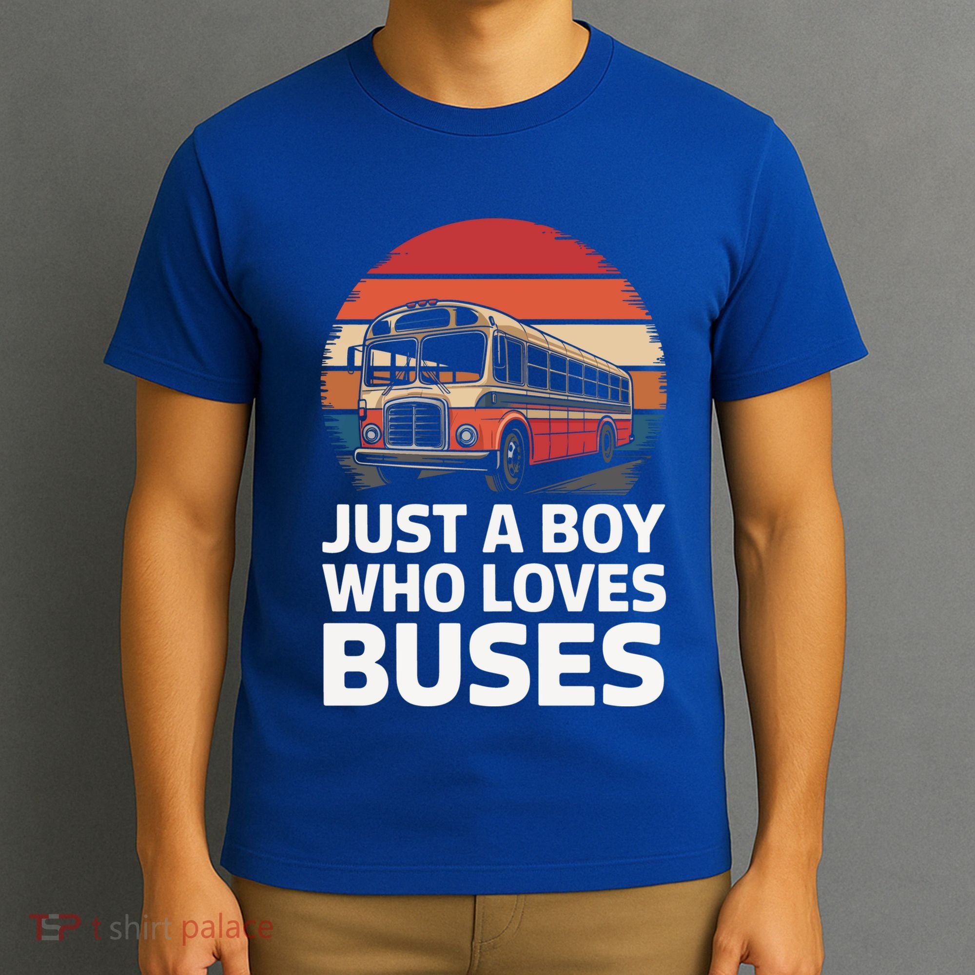 Bus Just A Who Loves Buses Cool Gift T-Shirt