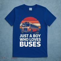 Bus Just A Who Loves Buses Cool Gift T-Shirt thumb 5