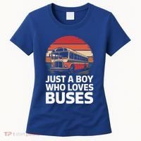 Bus Just A Who Loves Buses Cool Gift Women's T-Shirt thumb 0