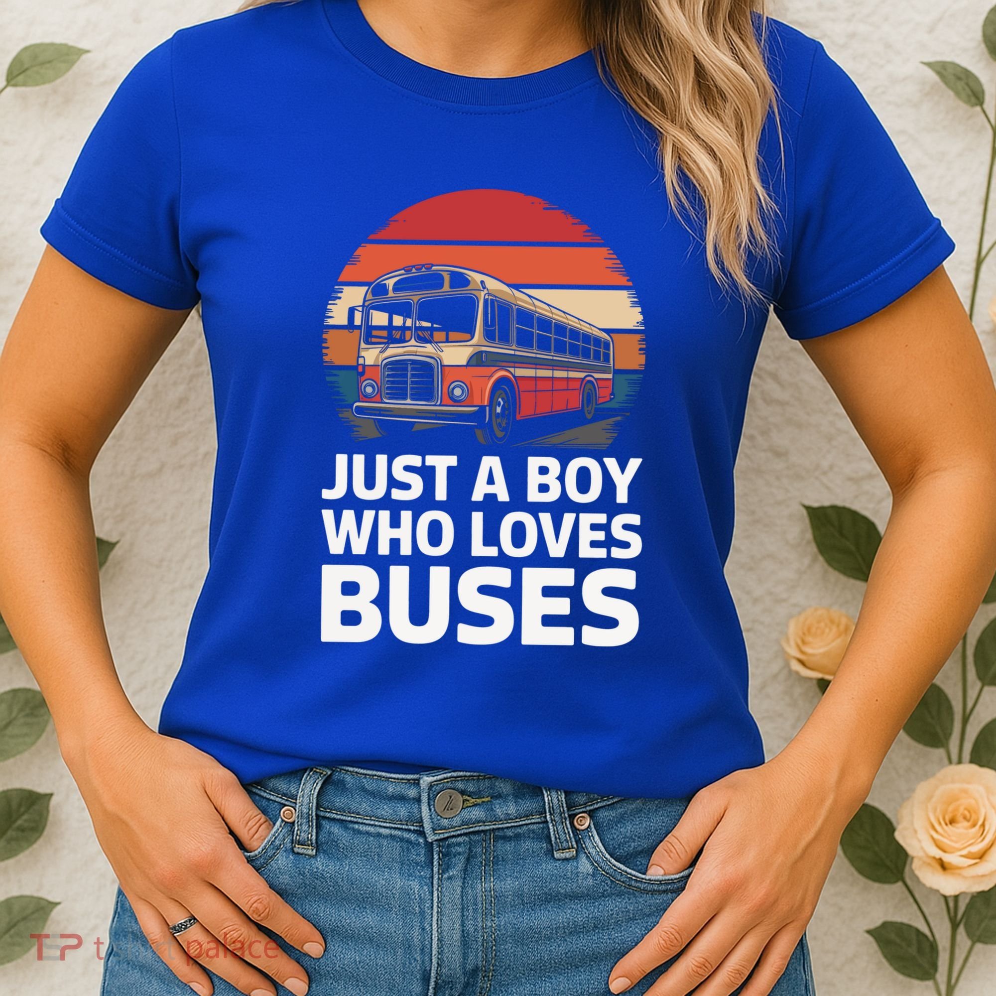 Bus Just A Who Loves Buses Cool Gift Women's T-Shirt